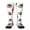 2 Black-2, variant on Women's Knee High Socks Mexican Flag Print Thermal Soft Knee Long Socks