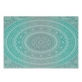 thumbnail image 3 of Grey and Aqua Cutting Board, Ombre Traditional Universe with Tribal Geometric Mandala Art, Decorative Tempered Glass Cutting and Serving Board, Small Size, Aqua Grey, by Ambesonne, 3 of 5