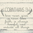 thumbnail image 3 of Kimberly, Allen 12x12 Black Modern Framed Museum Art Print Titled - I Corinthians 13 7 Cream Wood, 3 of 5