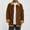 J-Khaki, variant on 2025 Men Casual Autumn and insulated Leather Coats for Men Winter Coat Jacket Long Lined Rain Coats for Girls Sleeve Pockets Coat Top Falls Jacket Zipper Print Coat with Pockets