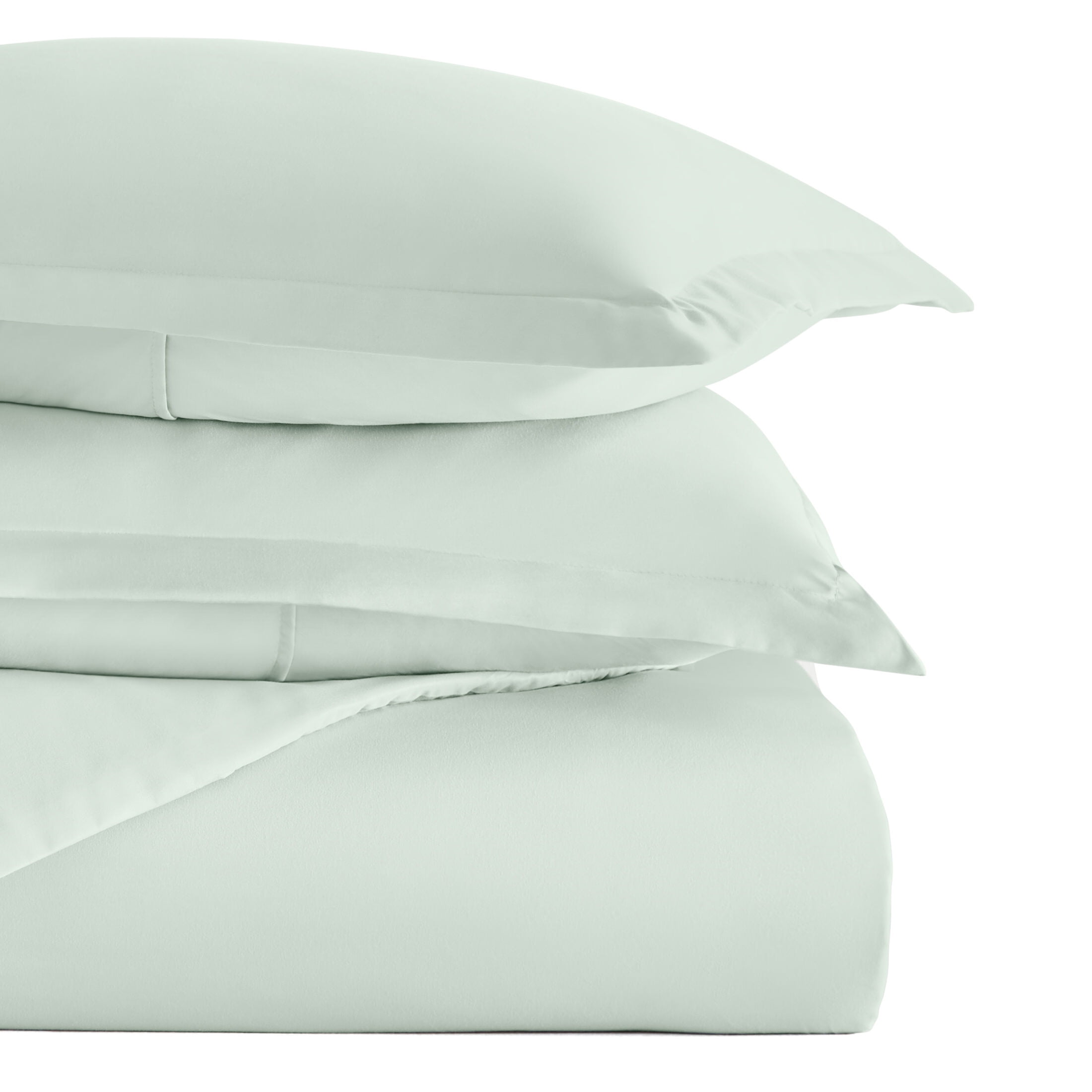 Noble Linens 3-Piece Mint Duvet Cover Set, Full/Queen