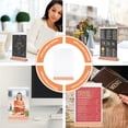 thumbnail image 3 of KAKOWELY Sign Holder Convenient Menu Holders Desktop Photo Container Display Stand Acrylic Table Advertisement Rack for Shop Wedding Party (Transparent, A5 Size), 3 of 4