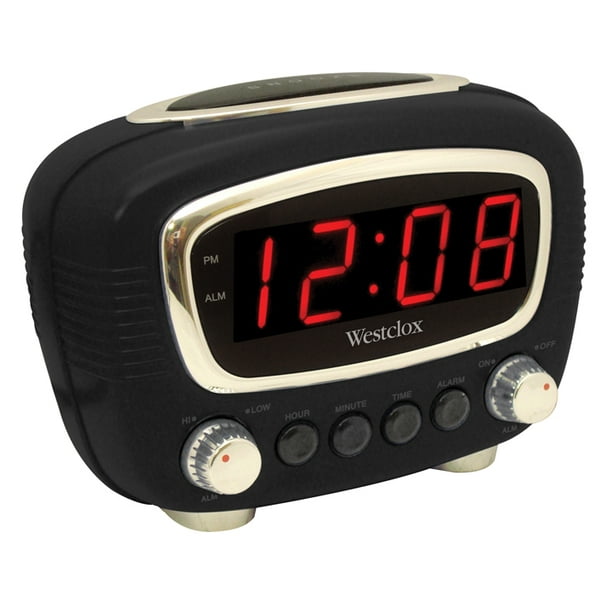 Westclox 70048K 70048bkcn Digital Led Alarm Clock With Snooze