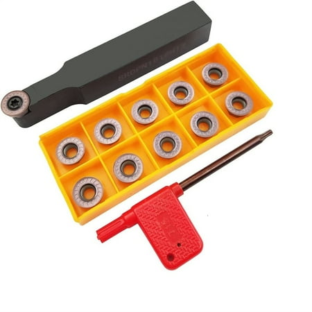 

QXKE Srdpn1616H12 Tool Holder+10Pcs Rpmt1204 Moe Indexable Milling Inserts+T15 Wrench