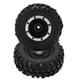 thumbnail image 4 of Juego de 2 llantas de metal de 1,9 pulgadas y neumáticos de goma de 96 mm para coche Tamiya CC01 D90 RC, color negro, 4 of 10