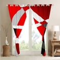 thumbnail image 4 of Geometric Blackout Curtains Red Black White Grey Bold Stripe Abstract Curtains & Drapes,Striped Lines Window Curtains Stripes Geometry Window Treatments 38"Wx45"L, 4 of 5