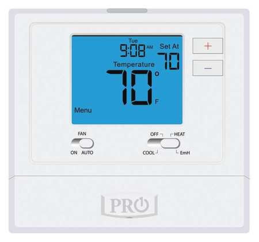 PRO1 IAQ T721 NonProgrammable Thermostat , 2 H 1 C, Wall Mount