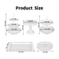 thumbnail image 5 of ounewxy Cake Stand of 5 Cupcake Stand for Dessert Table Wedding Baby Shower Display Birthday Party, 5 of 7