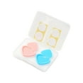thumbnail image 1 of 2 Pieces Diamond Painting Light pads Switch Cover Pad Switch Cover Heart Shape Button Guard, 1 of 7