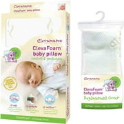 Clevamama Foam Baby Pillow & Replacement Pillow Cover