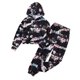 thumbnail image 1 of Gibobby Conjunto niña Niños Niñas Otoño Invierno Sudaderas Con Capucha Pantalones Traje Ropa Casual(Negro, 5-6 Años), 1 of 5