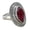 Ruby, variant on Silver Gift Ring, Labradorite Solid 925 Sterling Silver Ring