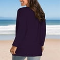 thumbnail image 6 of ShiShine Womens Crewneck Long Sleeve Shirts Loose Fit Dressy Casual Fall Long Tee Tunic Tops, 6 of 6
