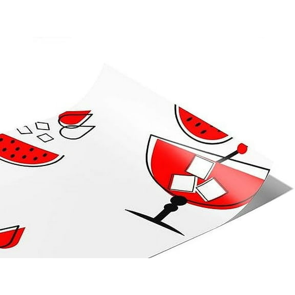 Rwraps Rum Watermelon Caipirinha Matte Vinyl Film Wrap 59in x 6in Vinyl Vehicle Car Film Sheet Roll