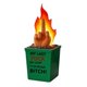 thumbnail image 1 of Fun Burn Fire Statue,Dumpster Fire Decor Statue,Dumpster Fire Desk Decor, 1 of 5