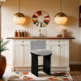 thumbnail image 5 of Meridina Furniture Shaw Grey Chenille Fabric Upholstered Counter Stool, 5 of 10