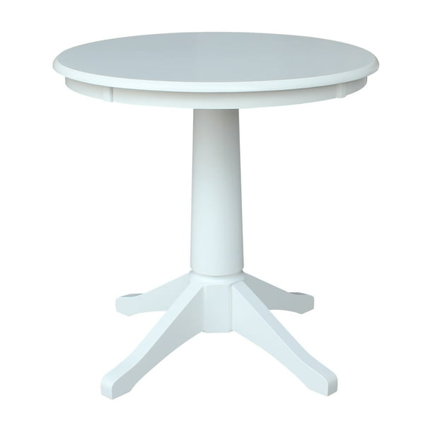 30 Round Pedestal Dining Table White, Round White Pedestal Dining Table