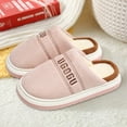 thumbnail image 5 of Penkiiy Warm Slippers for Women Ladies Cotton Memory Foam Slippers Women's Slippers House Bedroom Slippers for Plush Comfy Lined Slide Shoes Pink Slippers, 5 of 6