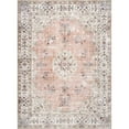 thumbnail image 2 of nuLOOM Ren Machine Washable Vintage Floral Area Rug, 3' x 5', Peach, 2 of 4