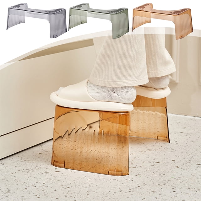 Xihbxyly Taburete de Baño En Cuclillas, Plástico Grueso y Duradero, Escalón Antideslizante, Fácil de Limpiar, Diseño Compacto, Versátil, Tamaño 38,5 X 22,5 X 17 Cm.