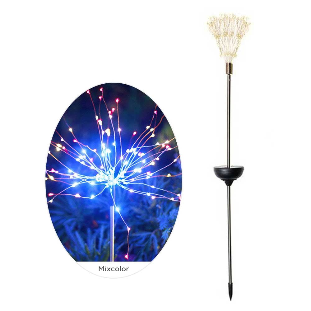 Solar Ground Fireworks Lamp Lamp Solar Pole Explosion Ball Fireworks