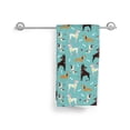 thumbnail image 6 of Wukai Cute Dog Lightweight, Quick-Drying Microfiber Towels - Soft and Absorbent for Fitness, Sports, Yoga, Travel, Gym - 2 Pack, Dark Grey, 6 of 8
