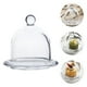 thumbnail image 2 of Juego de plato de postre, bandeja de cristal con tapa transparente, plato de fruta, contenedor de comida (tamaño pequeño), 1 Juego, 2 of 5