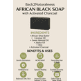 thumbnail image 2 of (Pack of 1) Back2Naturalness African Black Soap Bar Eucalyptus +  Peppermint For All Skin Types Cleanser with Shea Butter 4 oz, 2 of 14