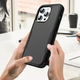 thumbnail image 5 of Dteck for iPhone 11 Pro Case, Slim Pocket-Friendly Hybrid Silicone Bumper Shockproof Tough Rugged Case,Black, 5 of 6