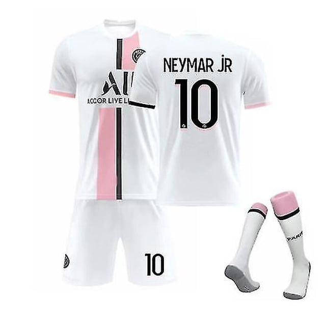 Neymar Jr #10 Jersey 2021-2022 New Season Paris Soccer T-shirts Jersey Set zhangyuxiang LED
