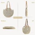 thumbnail image 2 of Straw Shoulder Bag For Women, Large Straw Bags Weave Handmade Handle Tote Bag Summer Beach Straw Handbags Bohemian Crossbody Bag(large Beige), 2 of 5