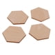 thumbnail image 5 of 11 Tamaños de Astillas de Astillas de Accesorios Hexagonales Decoración de Bricolaje Decoración de La Habitación Fabricación de Tarjetas 50pcs 40mm Gloria Piezas de madera, 5 of 9