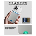 thumbnail image 2 of Soporte magnético tipo cartera TWZKG para iPhone con RFID, color gris, 2 of 6