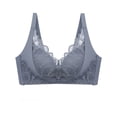 thumbnail image 4 of Kaemgyyd Women's Lace Bra Trendy Seamless Deep V Neck Plunge Bralettes Comfort Lightly Full Coverage No Underwire Bra, 4 of 6