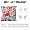 thumbnail image 5 of Seafood Ocean Lobster Crab Soft Pillow Cases King Size Microfiber Pillowcases with Hidden Zipper Cozy Breathable Pillow Covers for Bed Sofa (, 5 of 5