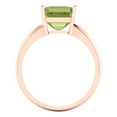 thumbnail image 4 of Clara Pucci 14K Rose Gold 2.5ct Peridot Solitaire Ring for Women, 4 of 8