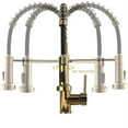 thumbnail image 3 of CRO Decor Single Handle Copper Kitchen Faucet in Gold, 3 of 5