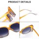 thumbnail image 2 of Gafas de sol cuadradas grandes vintage para mujer, moda, formas grandes, 10, 2 of 5