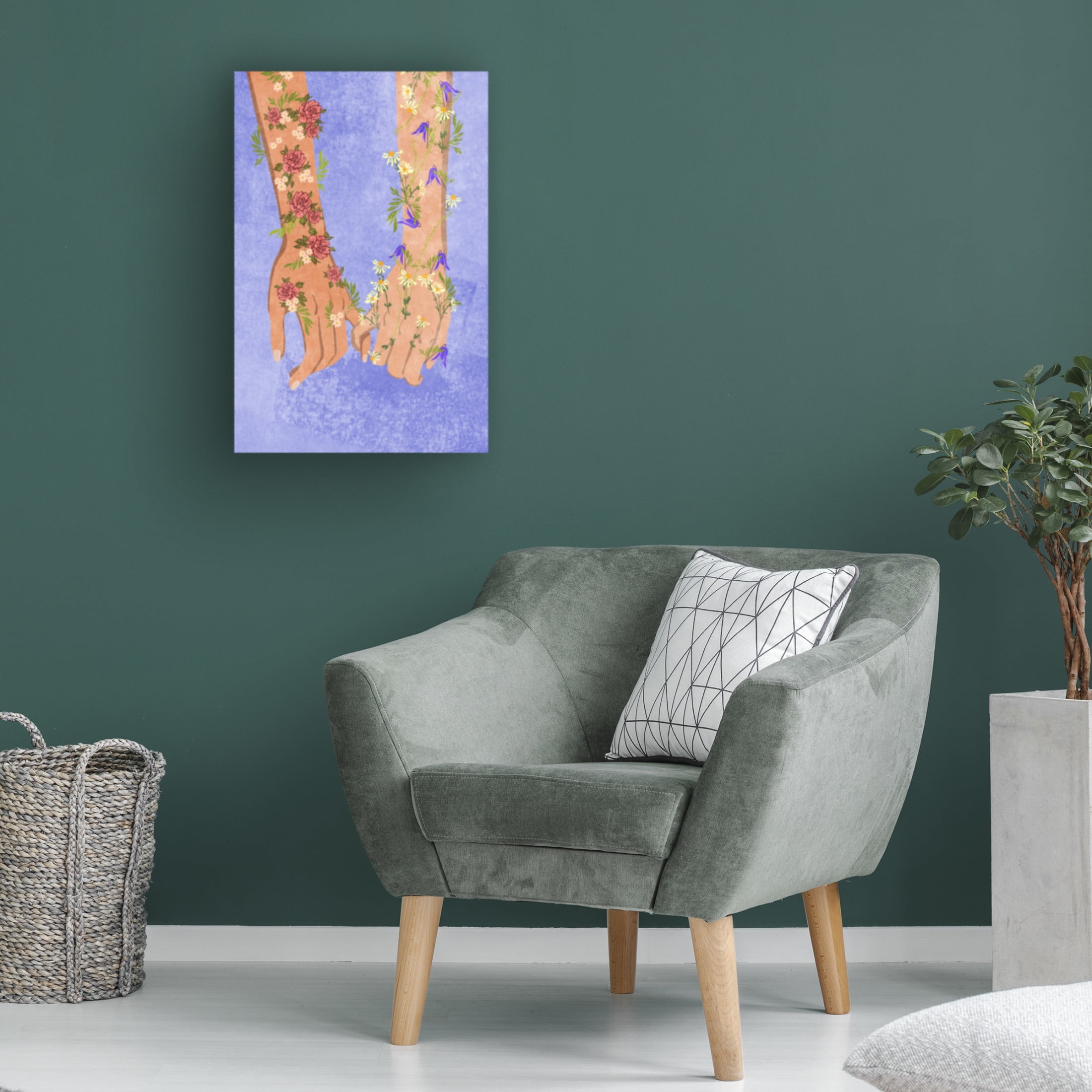 Trademark Fine Art Raissa Oltmanns Holding hands Canvas Wall Art