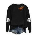 thumbnail image 5 of Jkety Halloween Shirts for Women Halloween Sweatshirts for Women Ghost Pumpkin Long Sleeve Shirt Graphic Tees Fall Pullover Tops(Black,S), 5 of 5