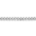 thumbnail image 5 of JewelStop 925 Rhodium Plated Sterling Silver 6.3 mm Pyramid Diamond Cut Miami Cuban Chain with Lobster Clasp - 22", 5 of 7
