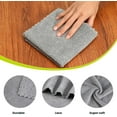 thumbnail image 2 of 12 Pack Cleaning Cloth,Ultra Soft Absorbent Quick Drying Microfiber Cleaning rags,No scratches,Reusable,Washable,Lint Free Cleaning Towels for Kitchen,Window,Glass,car,11.8"×11.8",(Multicolor), 2 of 6