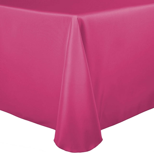 Ultimate Textile (5 Pack) 60 x 144-Inch Oval Polyester Linen Tablecloth - for Home Dining Tables, Watermelon