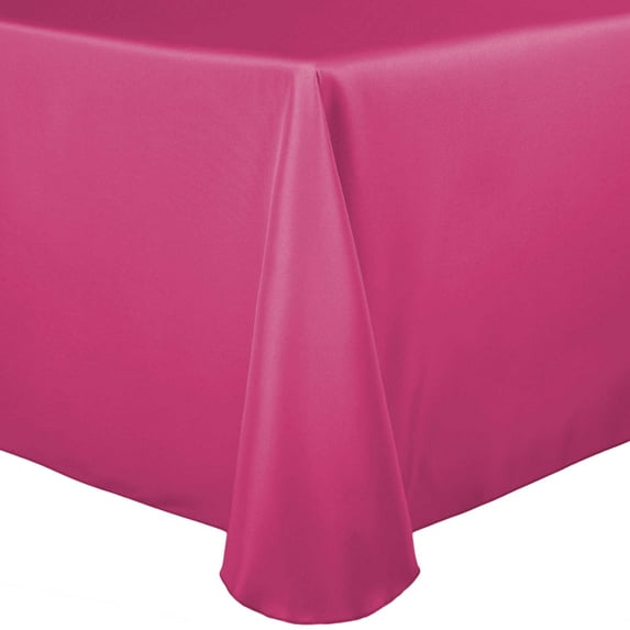 Ultimate Textile (3 Pack) 120 x 120-Inch Square Polyester Linen Tablecloth with Rounded Corners - for Wedding, Restaurant or Banquet use, Watermelon