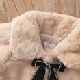 thumbnail image 7 of Boys Coat Christmas Gift Baby Girls Winter Fur Cape Coat Thick Jacket Bow Warm Outerwears Save Big, 7 of 7
