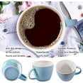 thumbnail image 3 of Taza de café grande de porcelana de 30 onzas para sopa, café, té, helado, fruta, cereales, leche, cacao y bebidas calientes, taza de sopa XXL, taza de ensalada ramen, apta para lavaplatos,, 3 of 4