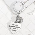 thumbnail image 5 of 2022 Heart Pendant Keychain: Stainless Steel Bag Charm Key Ring for Son Daughter, 5 of 5