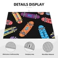 thumbnail image 3 of Skateboard Pattern Retro Large Kitchen Drying Mat 18x24 Inch Ultra Absorbent Dish Drying Mats Foldable Countertop Protector, 3 of 8