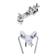 thumbnail image 1 of Abrazaderas para Soporte para Tom Doble Soporte para Instrumentos Accesorios para Piezas, 1 of 9