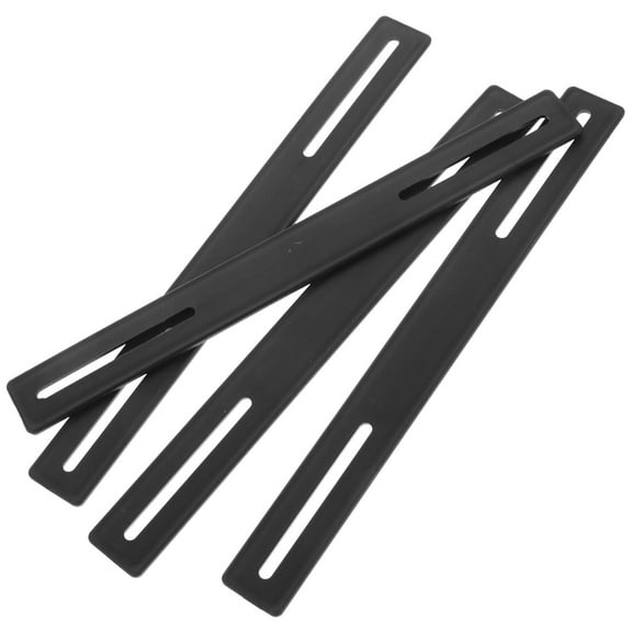 Niceauty 4Pcs Black Plastic Suitcase Bottom Reinforce ps for Extended Luggage Lifespan